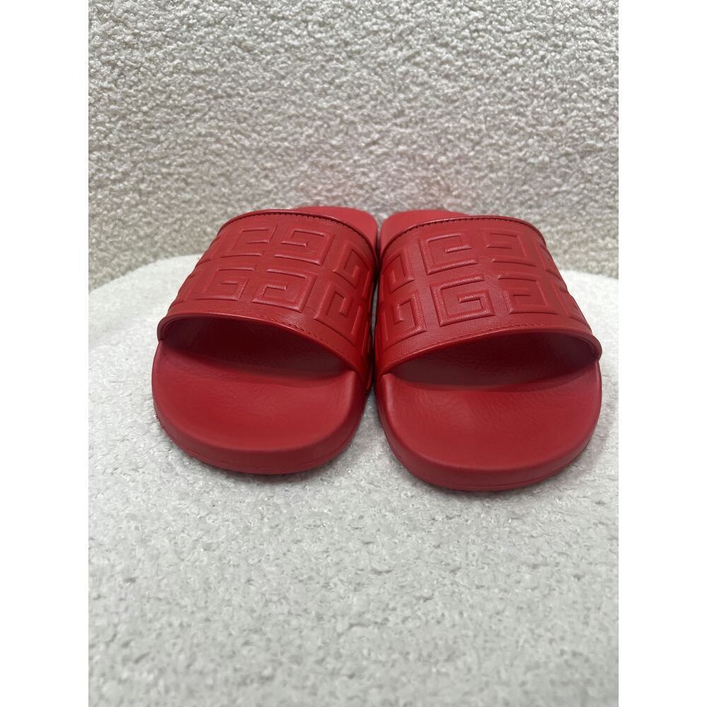 Givenchy Red Pool Slides - Women's Size 37 - Picture 6 of 6